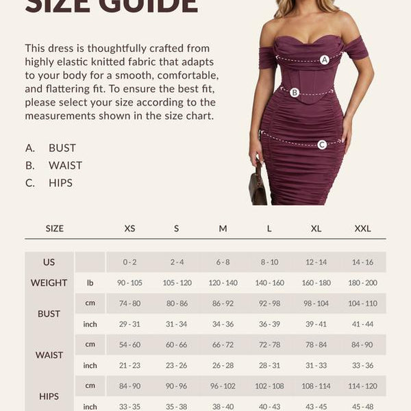 Das Scarlett gesmokte Korsett-Midikleid