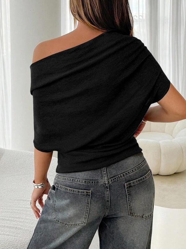 Das Alina Asymmetrische Strickoberteil