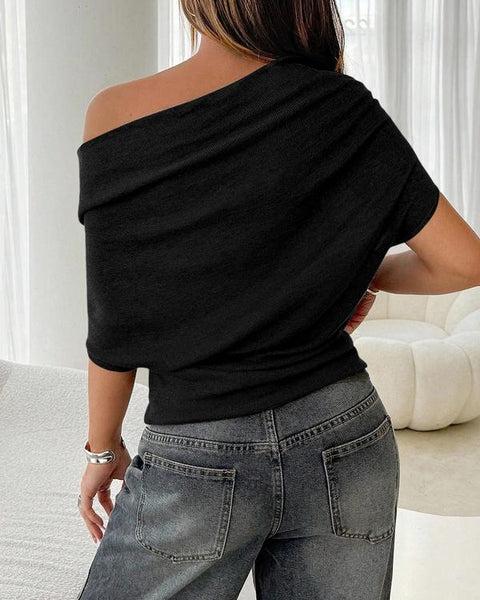 The Alina Asymmetrical Knit Top