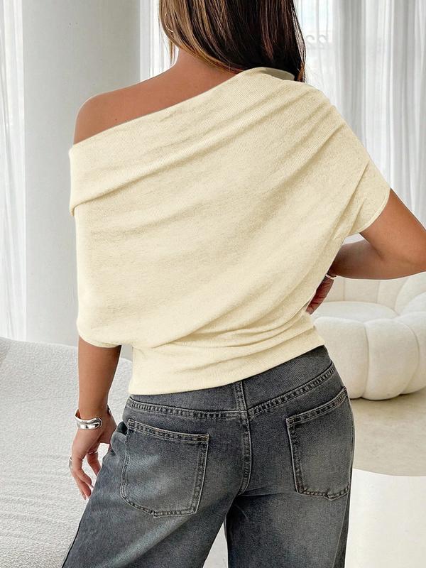 Das Alina Asymmetrische Strickoberteil