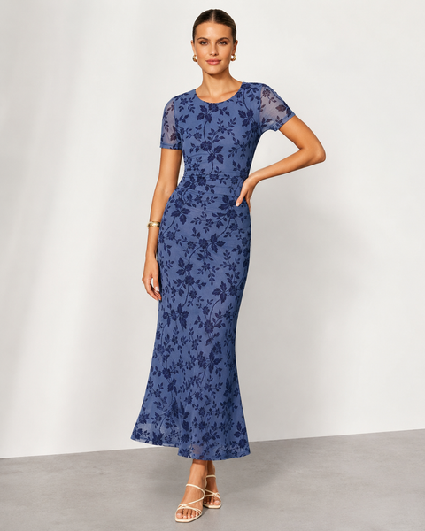 The Zaria Floral Mesh Dress