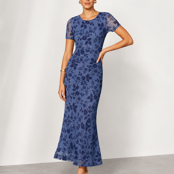 Das Zaria Blumen-Netzkleid