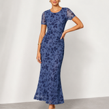 Das Zaria Blumen-Netzkleid