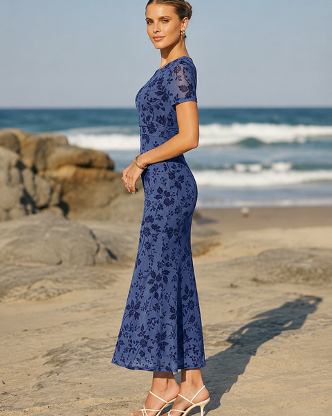 The Zaria Floral Mesh Dress