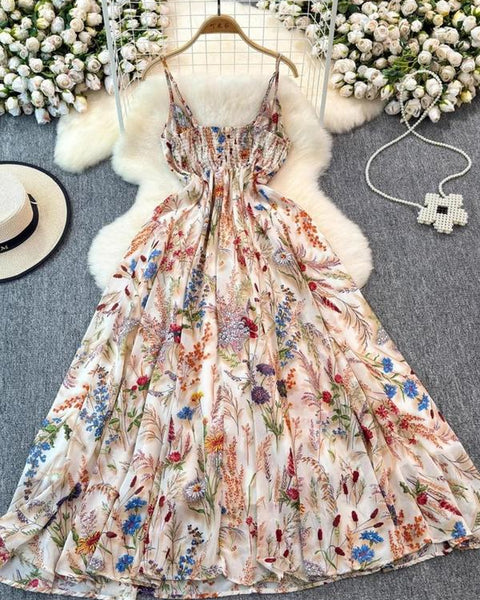 The Amélie Botanical Maxi Dress