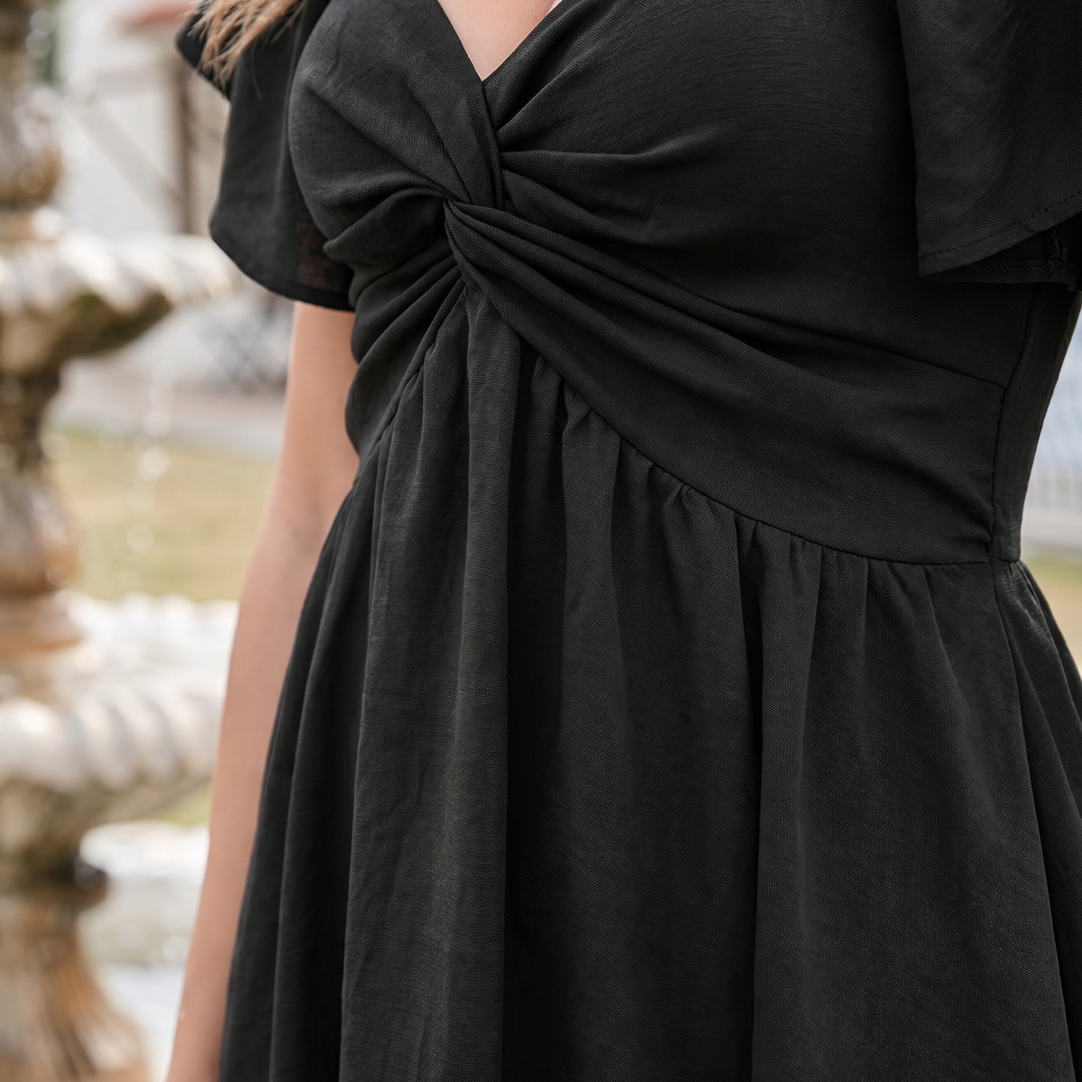 The Celeste Flutter Mini Dress