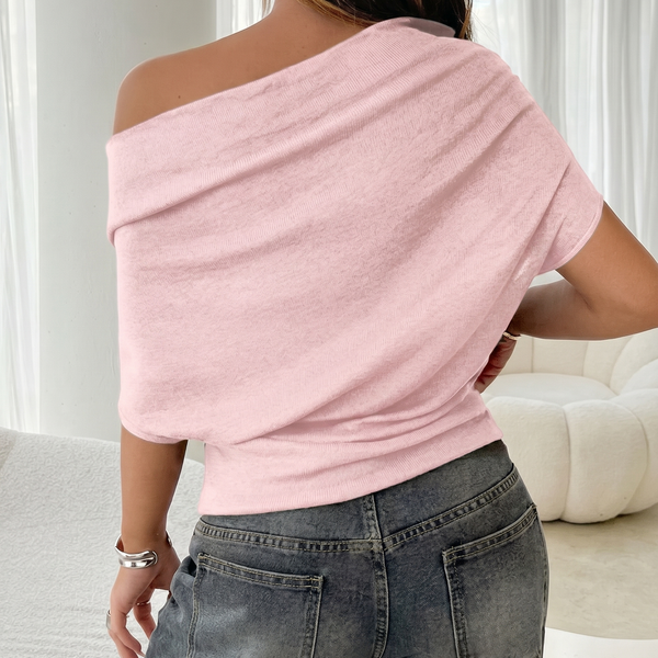 Das Alina Asymmetrische Strickoberteil