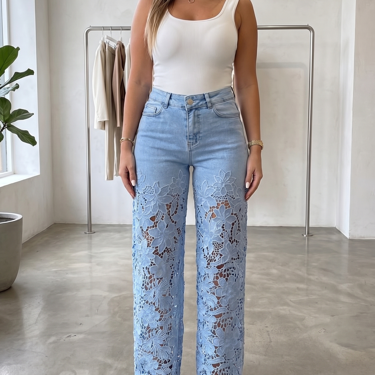 The Amara Lace Jeans