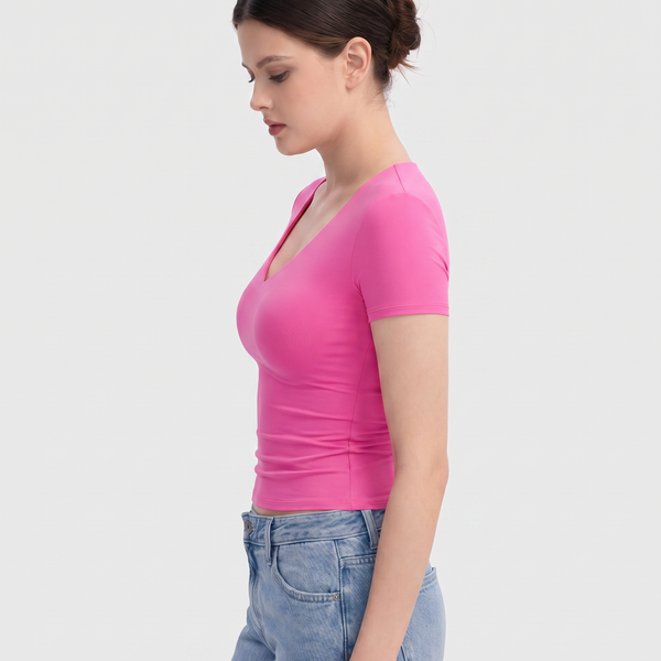 Das Liora V-Ausschnitt-T-Shirt